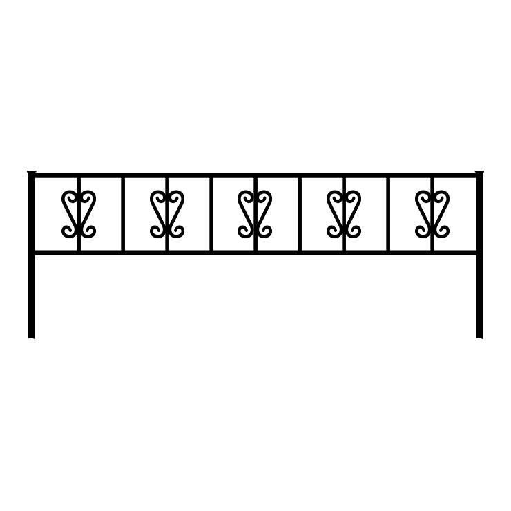 Металлические оградки, столы, скамейки в Москве | Оградка №8