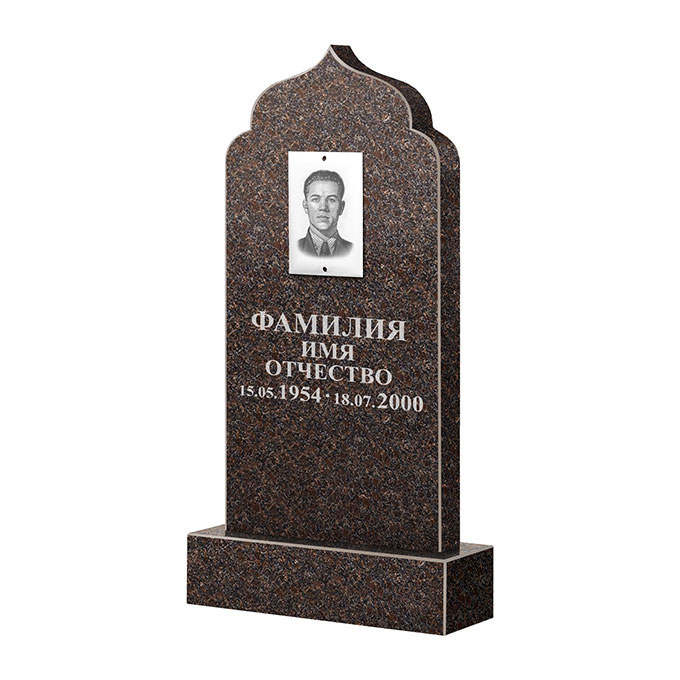 Памятники из цветного гранита в Москве | Памятник из гранита Карел Brown ФГЦ-037