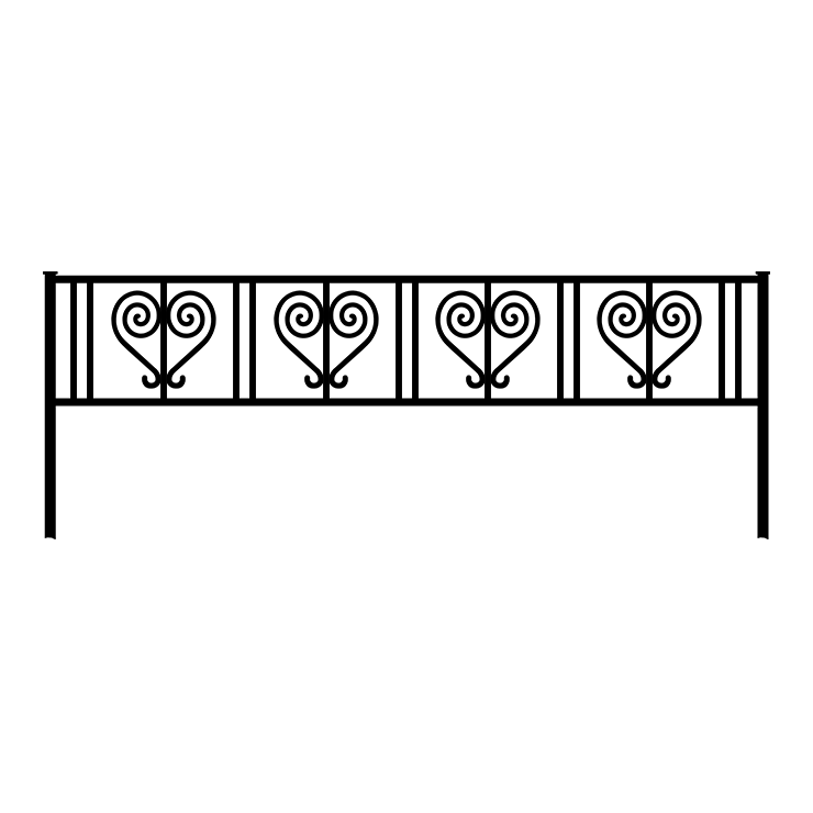 Кованые изделия в Москве | Кованая оградка ОГ.005