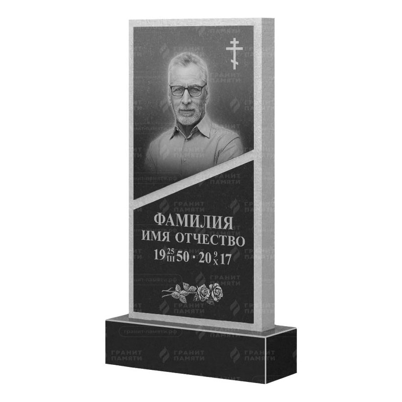 Памятники из гранита вертикальные в Москве | Гранитный памятник ФГ-164