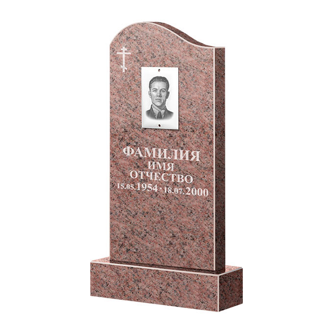 Памятники из цветного гранита в Москве | Памятник из гранита Розалия Pink ФГЦ-030