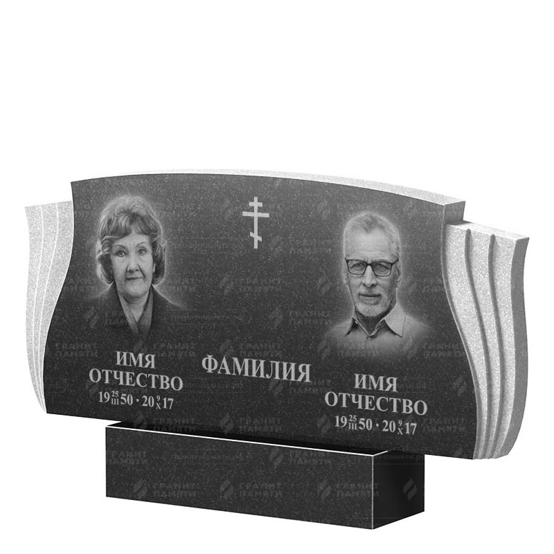 Гранитные памятники в Москве | Двойной гранитный памятник ФГ-264