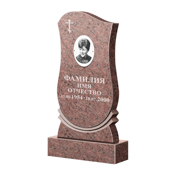 Гранитные памятники в Москве | Памятник из гранита Розалия Pink ФГЦ-056