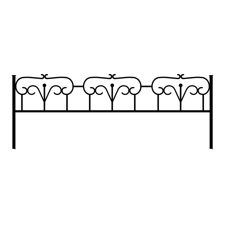 Металлические оградки, столы, скамейки в Москве | Оградка №2