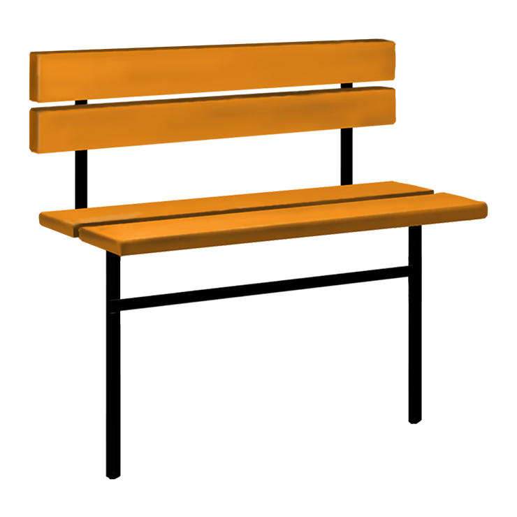 Металлические оградки, столы, скамейки в Москве | Скамейка №3 со спинкой