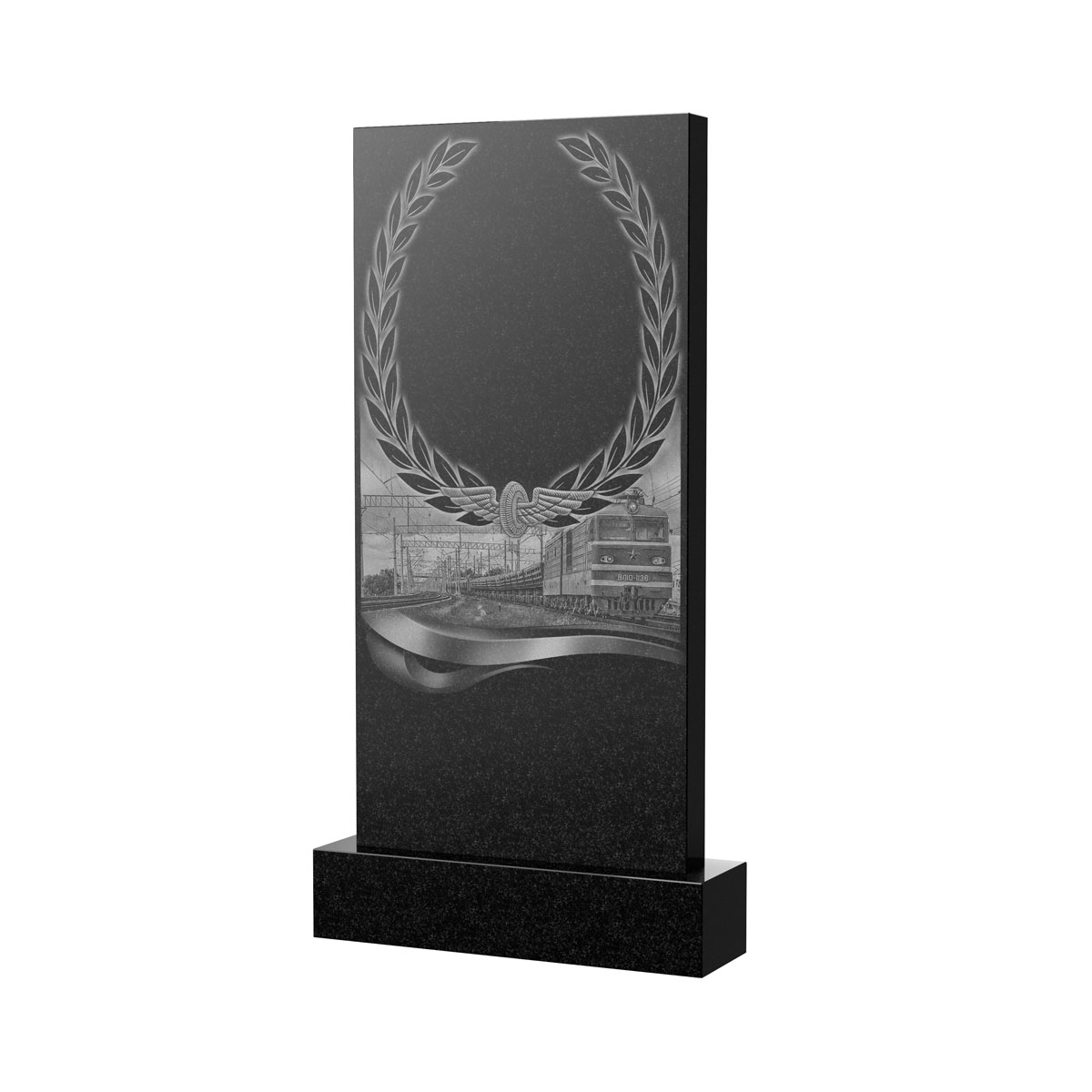 Художественное оформление памятника в Москве | Художественное оформление на гранитную стелу, рисунок ВХО-054